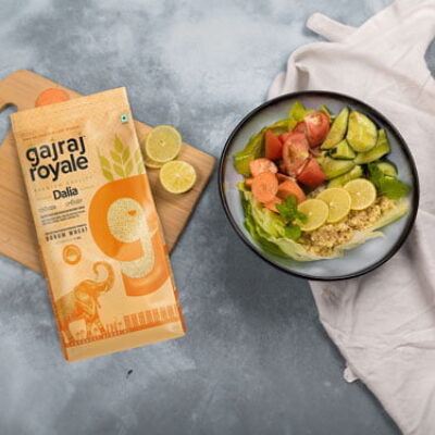 Dalia Salad with veggies |  Gajraj Royale Dalia