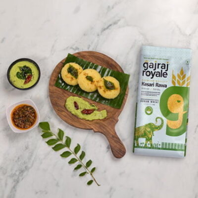 Rawa Idli | Sooji Idli | Gajraj Royale Kesari Rawa