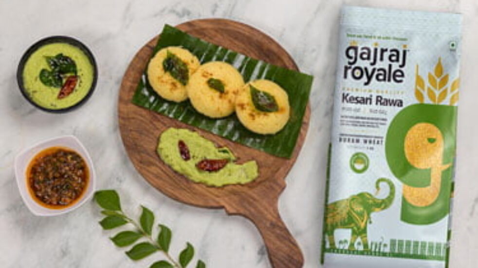 Rawa Idli | Sooji Idli | Gajraj Royale Kesari Rawa