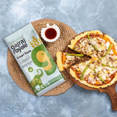 Rawa Pizza | Gajraj Royale Kesari Rawa