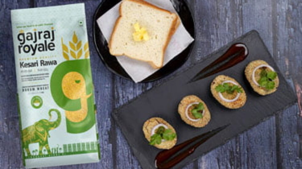 Rawa Veg Cutlet | Gajraj Royale Kesari Rawa