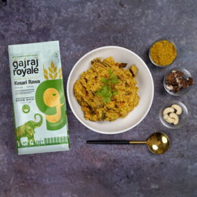 Vangi Bhaat | Gajraj Royale Kesari Rawa